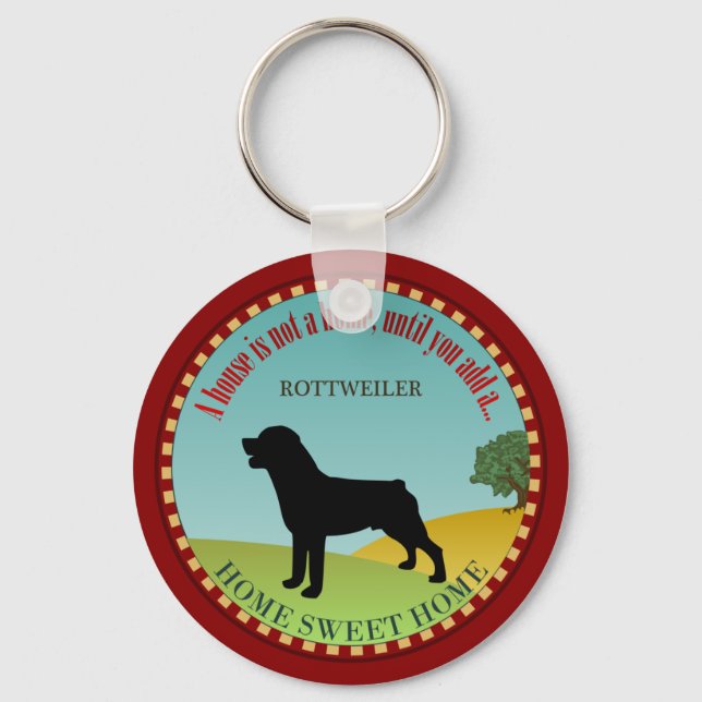 Rottweiler Nyckelring (Framsida)
