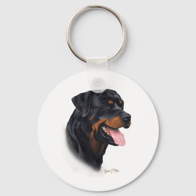 Rottweiler Nyckelring (Framsida)