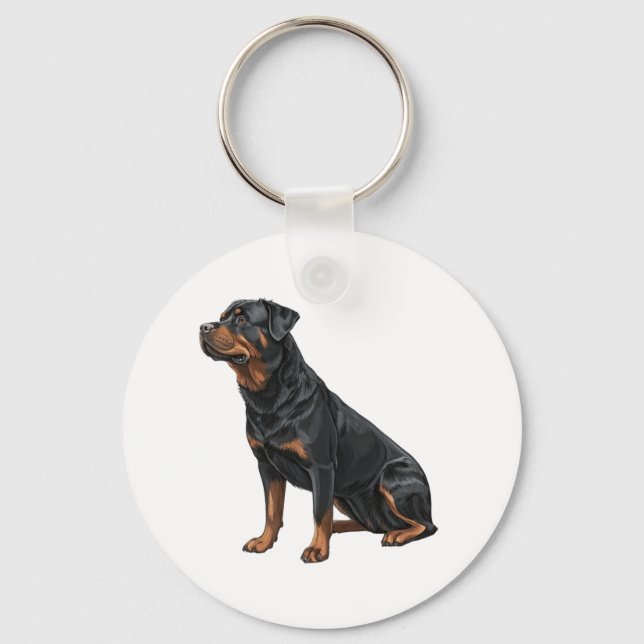 Rottweiler Nyckelring (Framsida)