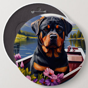 Rottweiler på en Paddle: En scen Äventyr Knapp