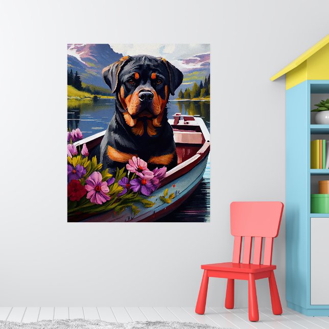 Rottweiler på en Paddle: En scen Äventyr Poster (Barnkammare 1)