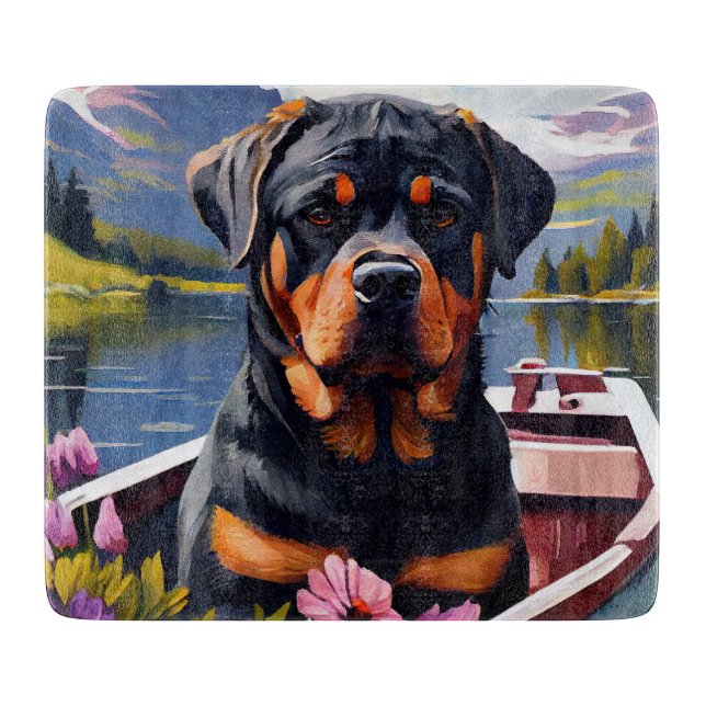 Rottweiler på paddel: Ett naturskönt äventyr (Framsidan)