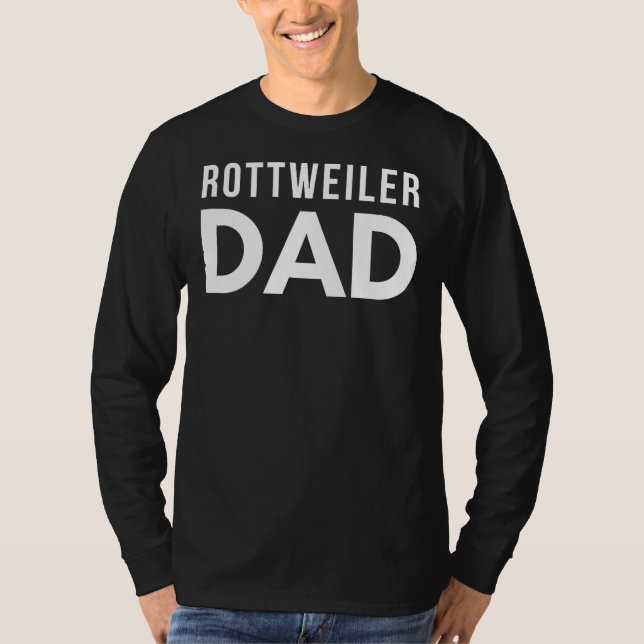 Rottweiler Pappa 14 T Shirt (Framsida)