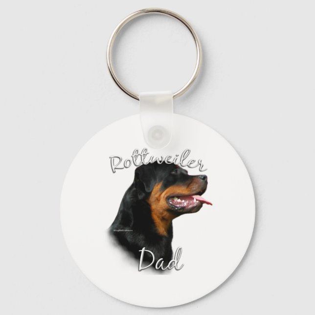 Rottweiler Pappa 2 Nyckelring (Framsida)