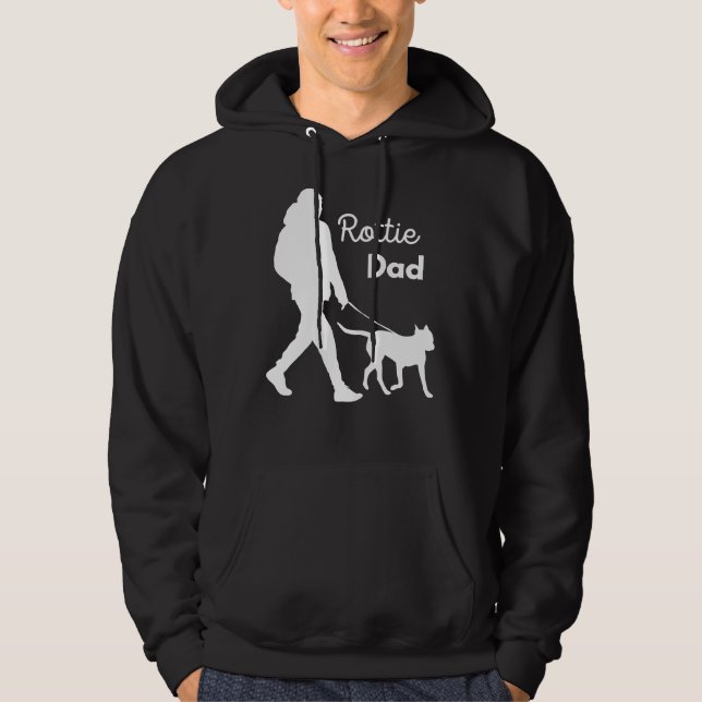 Rottweiler Pappa 7 Hoodie (Framsida)