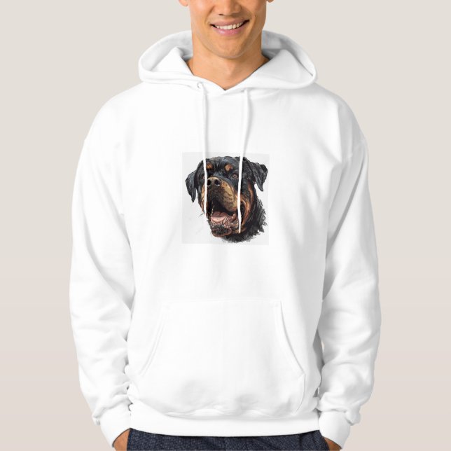 Rottweiler Pappa Hoodie (Framsida)