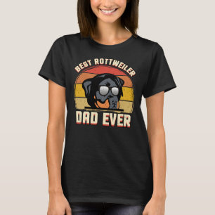 Rottweiler Pappa Hundar pappa Far Pet T Shirt