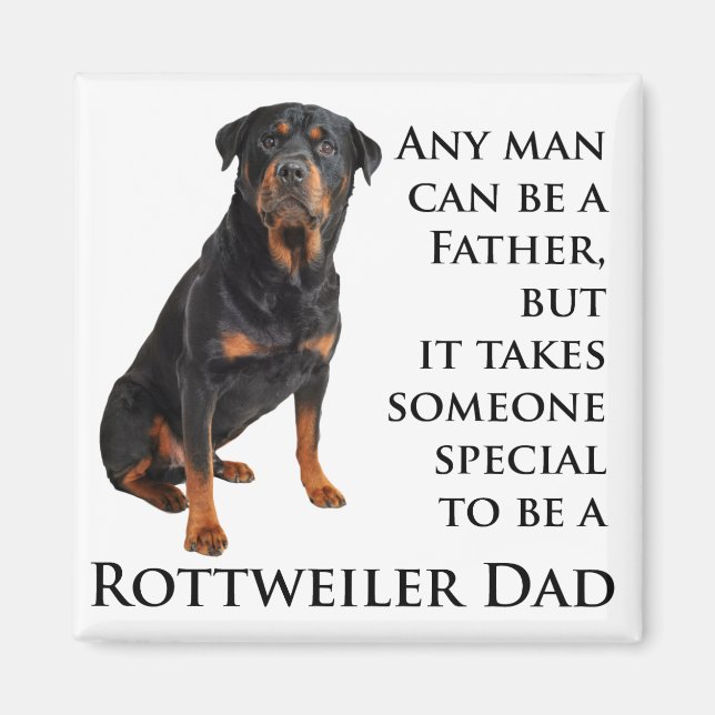 Rottweiler Pappa Magnet (Framsidan)