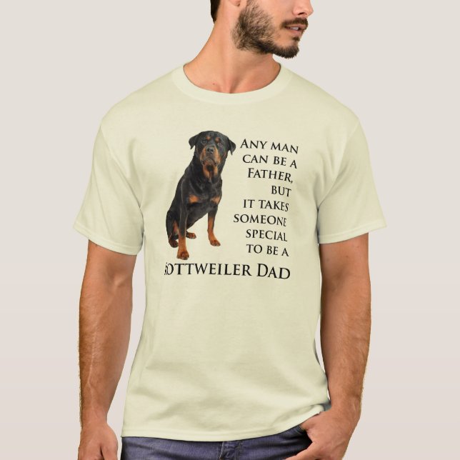 Rottweiler pappaskjorta t-shirt (Framsida)