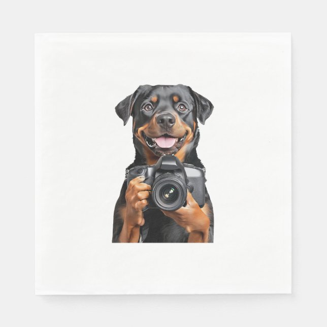 Rottweiler   pappersservett (Framsidan)