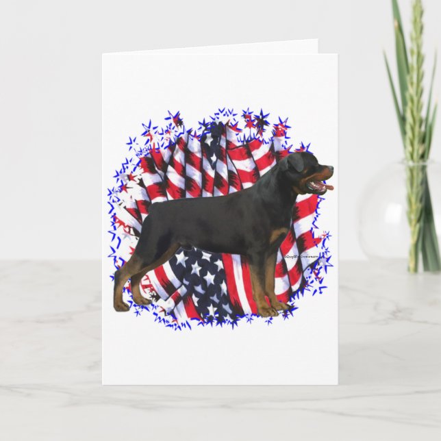 Rottweiler Patriot Kort (Framsida)