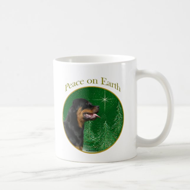 Rottweiler Peace Kaffemugg (Höger)