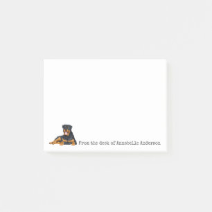 Rottweiler Personalize Notes Post-it Block