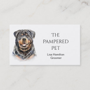 Rottweiler Pet Groomer/Vet/Sitters Visitkort