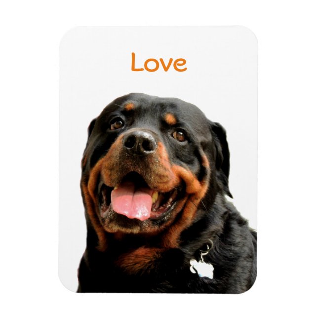 Rottweiler Photo Magnet (Vertikal)
