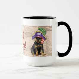 Rottweiler pirat mugg