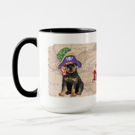 Rottweiler pirat mugg