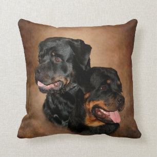 Rottweiler polyesterdekorativ kudde