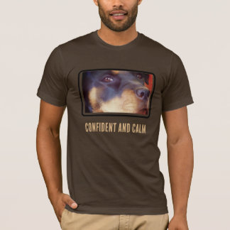 Rottweiler Porträtt 1-plats mall T-Shirt