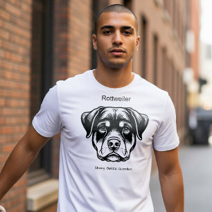 Rottweiler Porträtt T Shirt