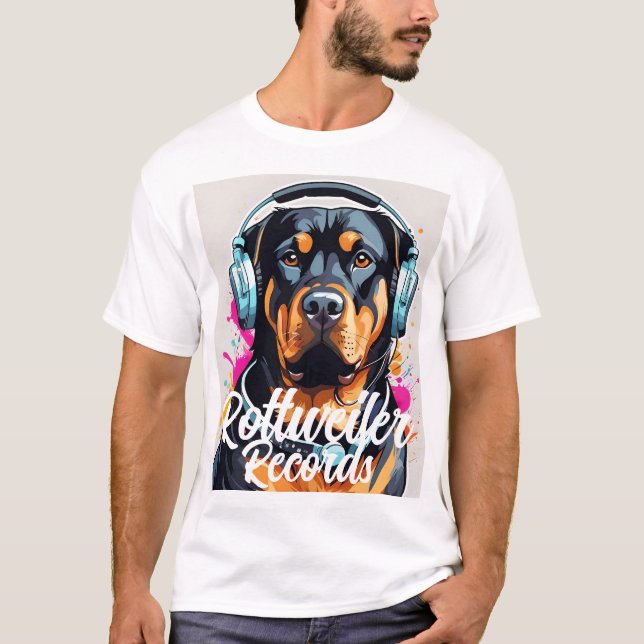 Rottweiler-poster T-Shirt 6 (Framsida)