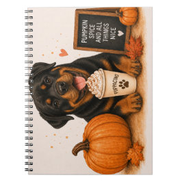 Rottweiler Pumpa Krydda Anteckningsbok