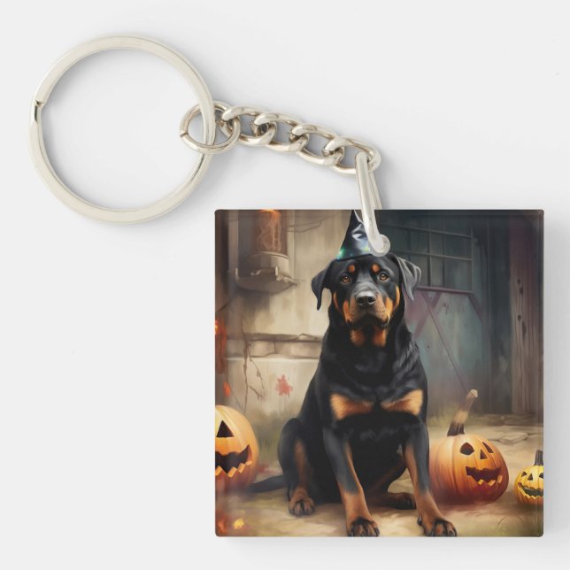 Rottweiler Pumpak Halloween Skräckinjagande (Framsidan)