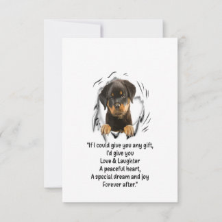 Rottweiler Puppy Could Give You Any Funny Gifts OSA Kort