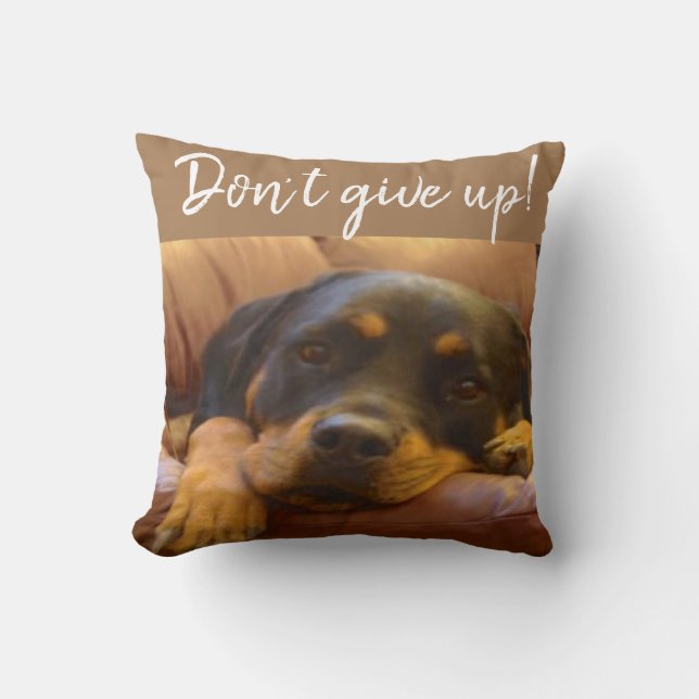 Rottweiler Puppy Don't Ge Up Kudde (Framsida)