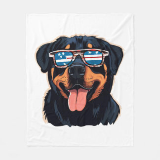 Rottweiler Puppy Fleecefilt