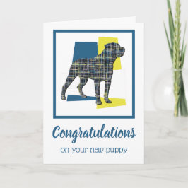 Rottweiler Puppy Grattiss Greeting Card-Hund för u Kort