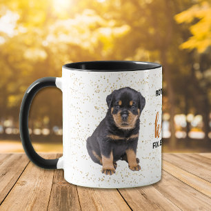 Rottweiler Puppy Hund Kisses korrigerar allt Mugg