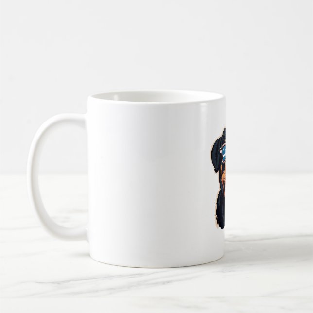Rottweiler Puppy Kaffemugg (Vänster)
