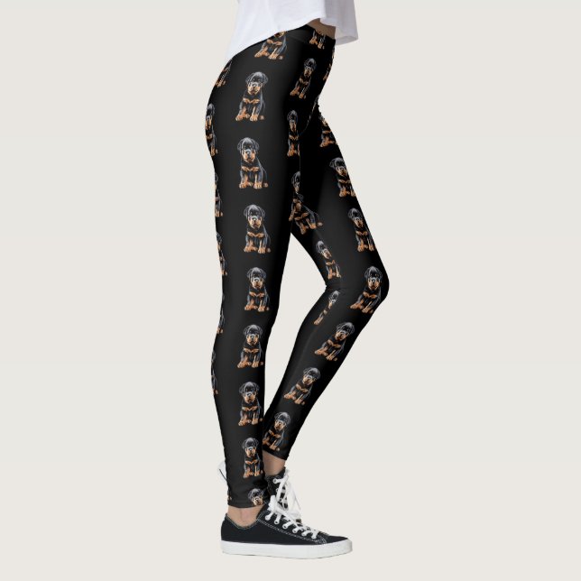 Rottweiler Puppy Leggings 1 (Höger)