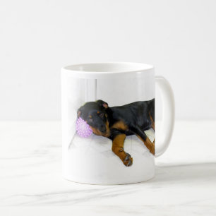 Rottweiler Puppy Play Now eller Betala Senare Mugg