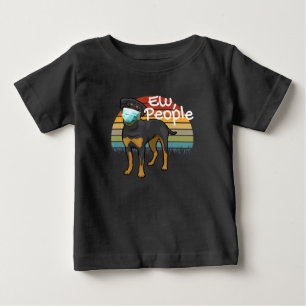 Rottweiler Puppy with Mask - People - Rottweiler T Shirt