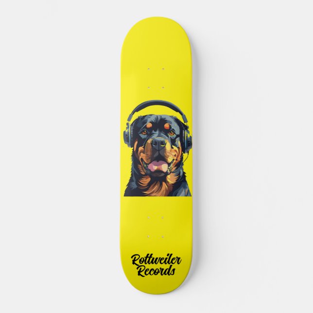 Rottweiler Records Skateboard 1 (Framsida)
