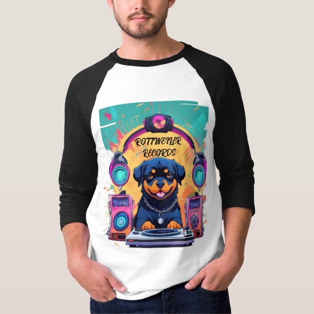 ROTTWEILER RECORDS TVÅ TON LÅNG ÄRMLAD 1 T SHIRT (Framsida)