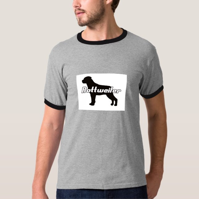 Rottweiler RingerT-tröja T Shirt (Framsida)