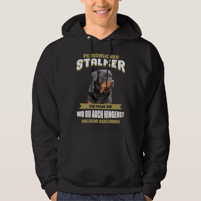 Rottweiler Rotti Hund Hoodie (Framsida)