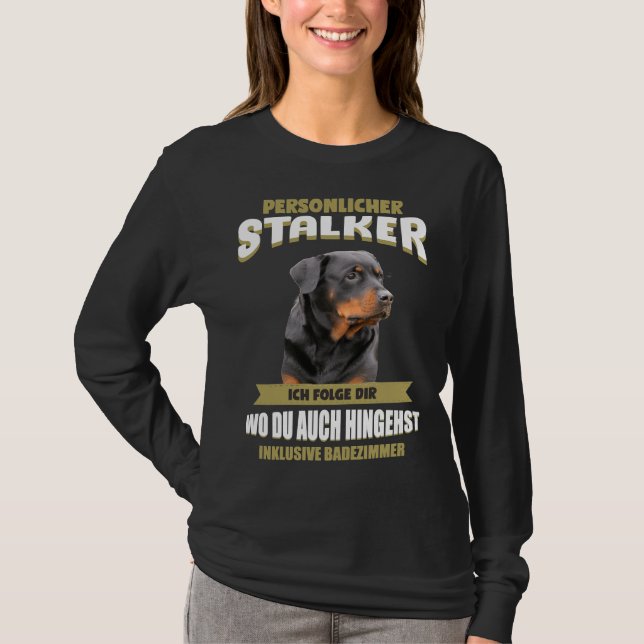 Rottweiler Rotti Hund T Shirt (Framsida)