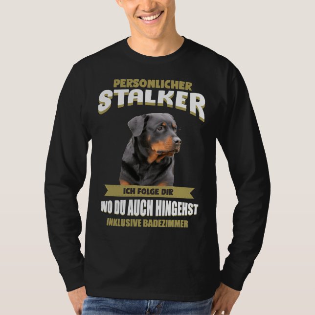 Rottweiler Rotti Hund T Shirt (Framsida)
