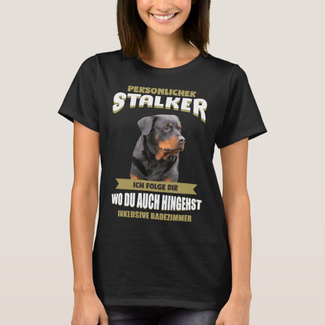 Rottweiler Rotti Hund T Shirt (Framsida)