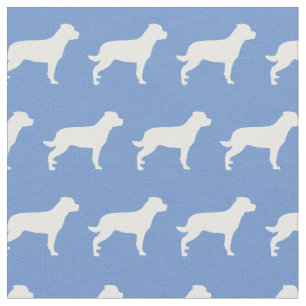 Rottweiler Rottie Hund Silhouette Pet Light Blue Tyg
