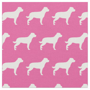 Rottweiler Rottie Hund Silhouette Pet Rosa Tyg