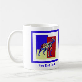 Rottweiler Rottie Hund Silhouette TRBY Fars dag Kaffemugg