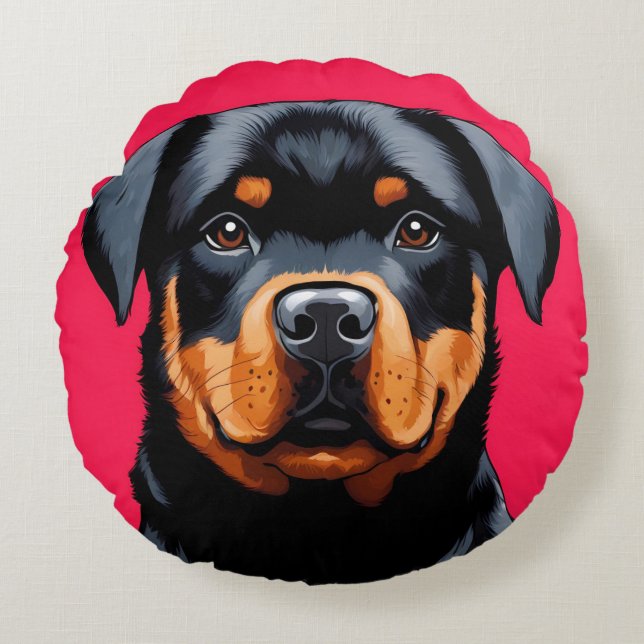 Rottweiler Rund Kudde (Framsidan)