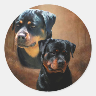 Rottweiler Runt Klistermärke