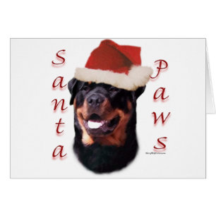 Rottweiler Santa Tassar Hälsningskort