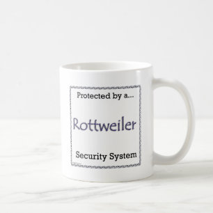 Rottweiler Security System Kaffemugg